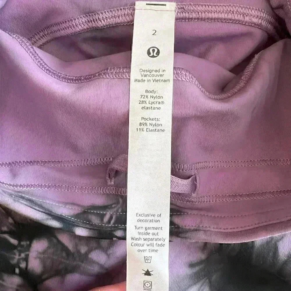 Lululemon Power Through High Rise Tights-Sz 2 - Picture 2 of 5